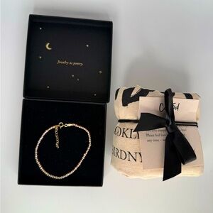 CATBIRD *limited edition* Ghost Pearl Rose Bracelet 14k